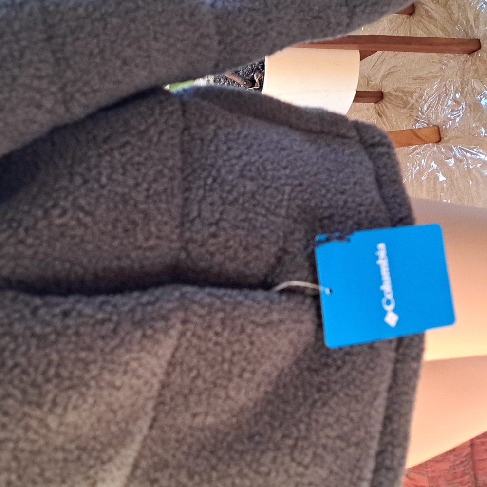 Columbia Gray Sherpa Jacket LG - Picture 5 of 11